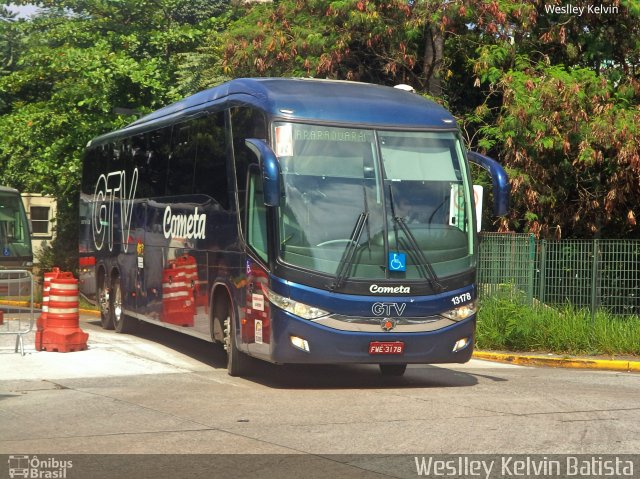 Viação Cometa 13178 na cidade de São Paulo, São Paulo, Brasil, por Weslley Kelvin Batista. ID da foto: 5093097.