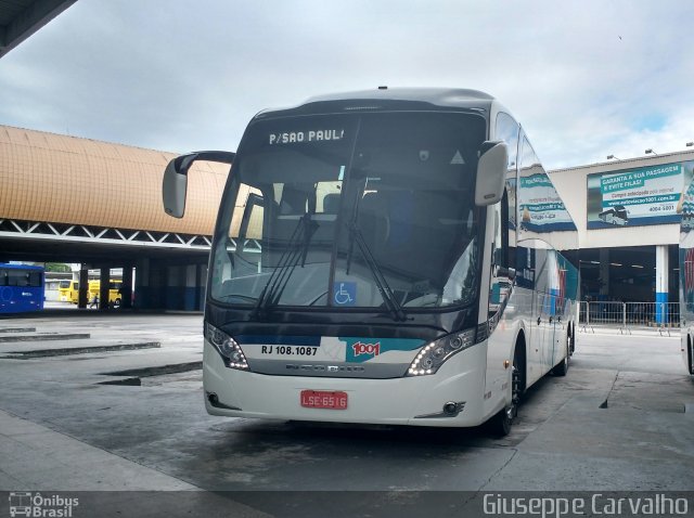 Auto Viação 1001 RJ 108.1087 na cidade de Rio de Janeiro, Rio de Janeiro, Brasil, por Giuseppe Carvalho. Número da foto: #5113015.
