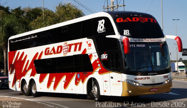 Auto Viação Gadotti 2014 na cidade de São Paulo, São Paulo, Brasil, por Cristiano Soares da Silva. ID da foto: 5113655.