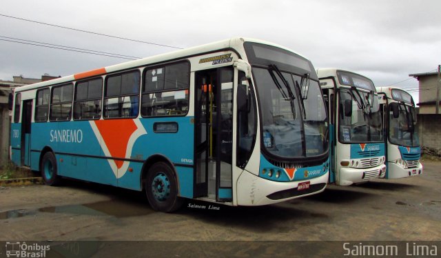 Viação Sanremo 780 na cidade de Vila Velha, Espírito Santo, Brasil, por Saimom  Lima. ID da foto: 5114286.