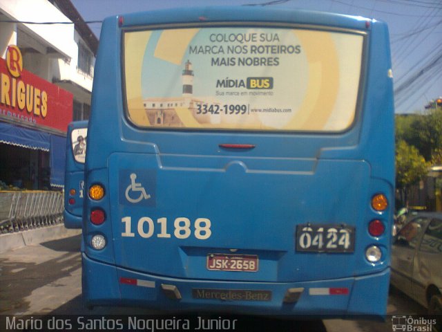 Concessionária Salvador Norte - CSN Transportes 10188 na cidade de Salvador, Bahia, Brasil, por Mario dos Santos Nogueira Junior. Número da foto: #5112976.