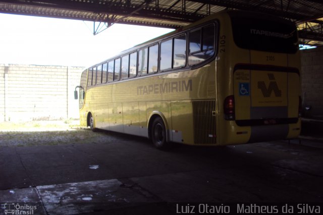 Viação Itapemirim 2105 na cidade de Belo Horizonte, Minas Gerais, Brasil, por Luiz Otavio Matheus da Silva. ID da foto: 5114683.