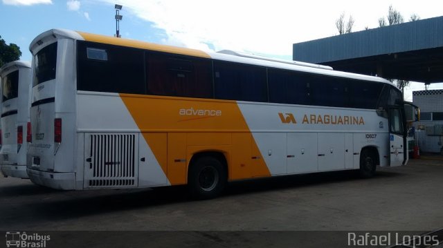 Viação Araguarina 10607 na cidade de Brasília, Distrito Federal, Brasil, por Rafael Lopes. ID da foto: 5113040.