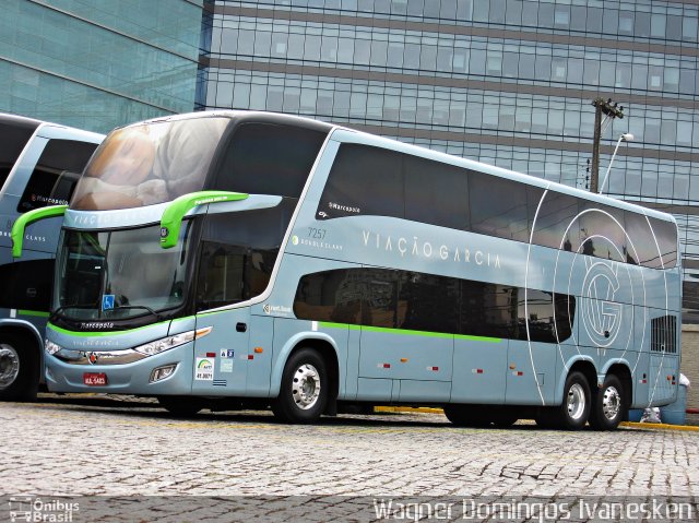 Viação Garcia 7257 na cidade de Curitiba, Paraná, Brasil, por Wagner Domingos Ivanesken. ID da foto: 5113110.