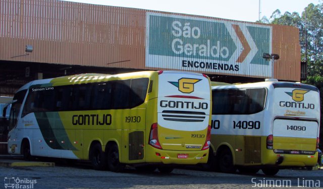 Empresa Gontijo de Transportes 19130 na cidade de Viana, Espírito Santo, Brasil, por Saimom  Lima. ID da foto: 5114310.