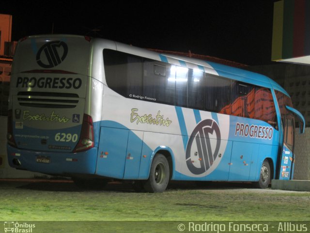 Auto Viação Progresso 6290 na cidade de Cabrobó, Pernambuco, Brasil, por Rodrigo Fonseca. ID da foto: 5115658.