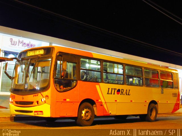 Viação Litoral Sul 1550 na cidade de Itanhaém, São Paulo, Brasil, por Adam Xavier Rodrigues Lima. Número da foto: #5116513.