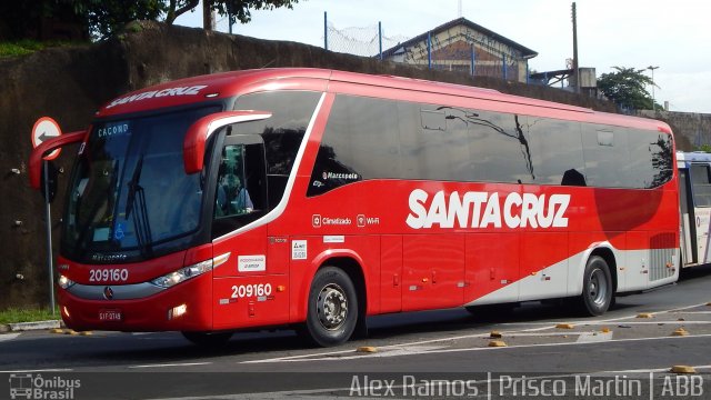 Viação Santa Cruz 209160 na cidade de Campinas, São Paulo, Brasil, por Alex Ramos Ribeiro. Número da foto: #5116619.