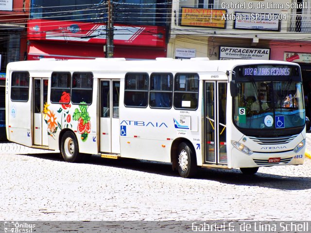 Viação Atibaia São Paulo 4813 na cidade de Atibaia, São Paulo, Brasil, por Gabriel Giacomin de Lima. Número da foto: #5118575.