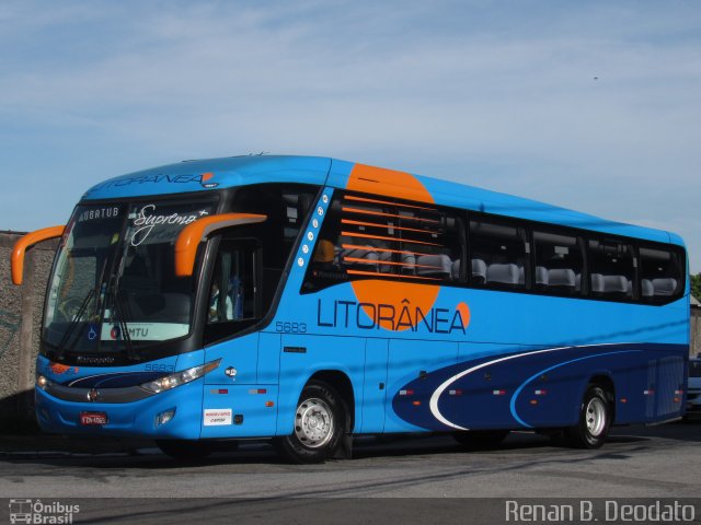 Litorânea Transportes Coletivos 5683 na cidade de São Paulo, São Paulo, Brasil, por Renan  Bomfim Deodato. ID da foto: 5120926.