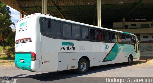 Santa Fé Transportes 053 na cidade de Ouro Branco, Minas Gerais, Brasil, por Rodrigo  Aparecido. Número da foto: #5121729.