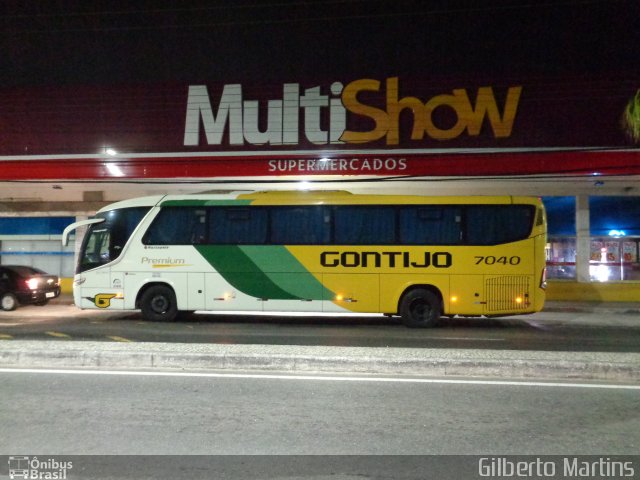 Empresa Gontijo de Transportes 7040 na cidade de Serra, Espírito Santo, Brasil, por Gilberto Martins. Número da foto: #5121708.