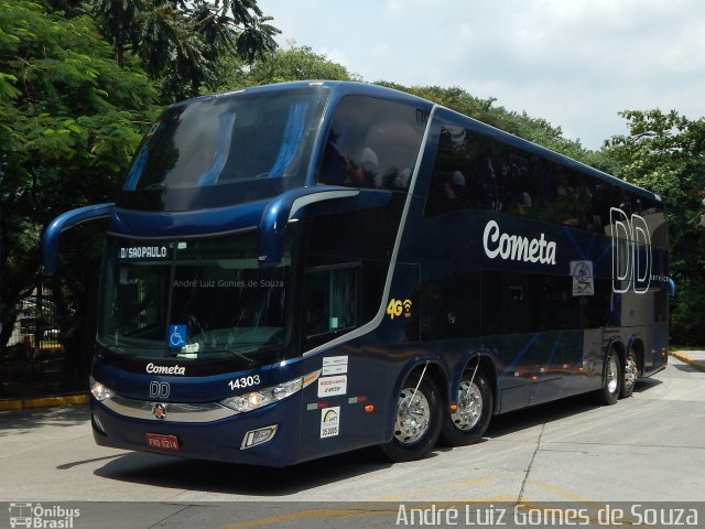 Viação Cometa 14303 na cidade de São Paulo, São Paulo, Brasil, por André Luiz Gomes de Souza. Número da foto: #5124277.