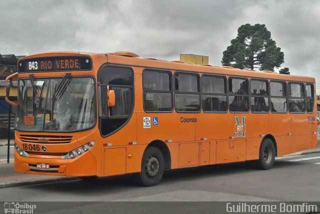 Viação Santo Ângelo 18046 na cidade de Curitiba, Paraná, Brasil, por Guilherme Bomfim. Número da foto: #5123807.