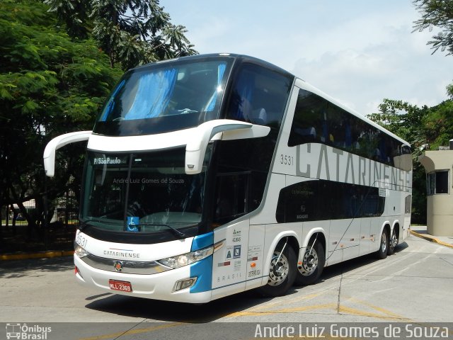 Auto Viação Catarinense 3531 na cidade de São Paulo, São Paulo, Brasil, por André Luiz Gomes de Souza. Número da foto: #5124250.