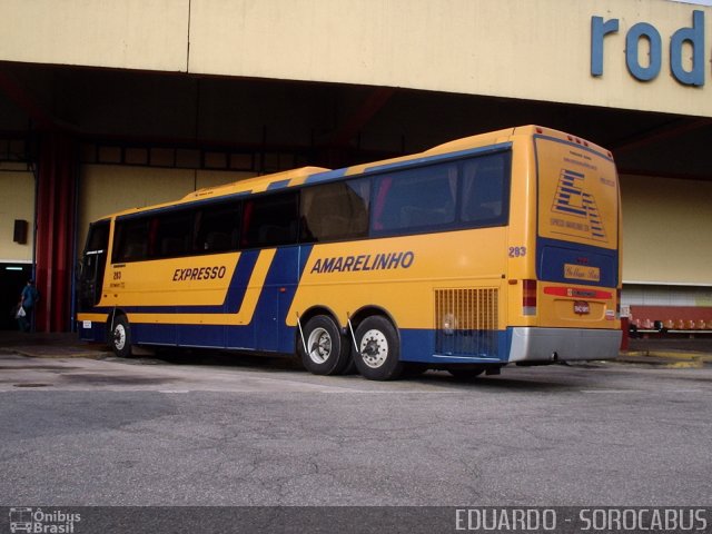 Expresso Amarelinho 283 na cidade de Sorocaba, São Paulo, Brasil, por EDUARDO - SOROCABUS. ID da foto: 5123783.