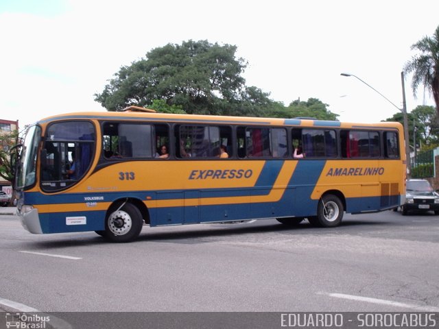 Expresso Amarelinho 313 na cidade de Sorocaba, São Paulo, Brasil, por EDUARDO - SOROCABUS. Número da foto: #5123762.