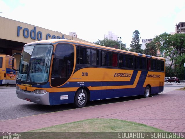 Expresso Amarelinho 310 na cidade de Sorocaba, São Paulo, Brasil, por EDUARDO - SOROCABUS. Número da foto: #5123744.