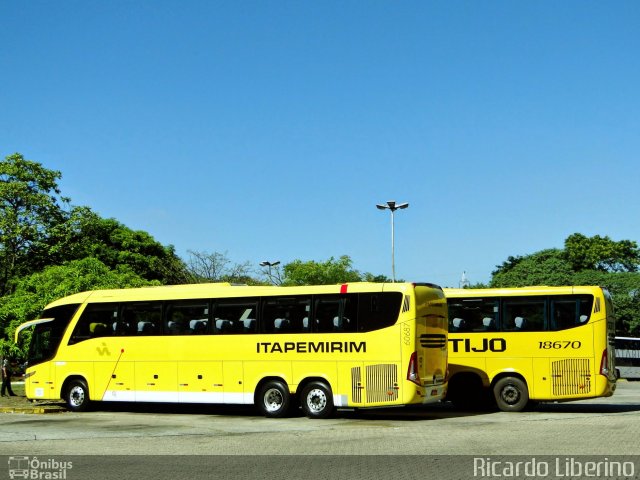 Viação Itapemirim 60687 na cidade de São Paulo, São Paulo, Brasil, por Ricardo Liberino. ID da foto: 5123955.