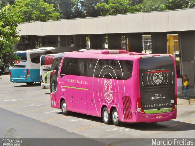 Viação Garcia 7219 na cidade de Ribeirão Preto, São Paulo, Brasil, por Marcio Freitas. ID da foto: 5124864.