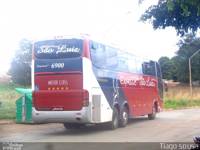 Expresso São Luiz 6900 na cidade de Barreiras, Bahia, Brasil, por Tiago Tiaguinho. ID da foto: 5124869.