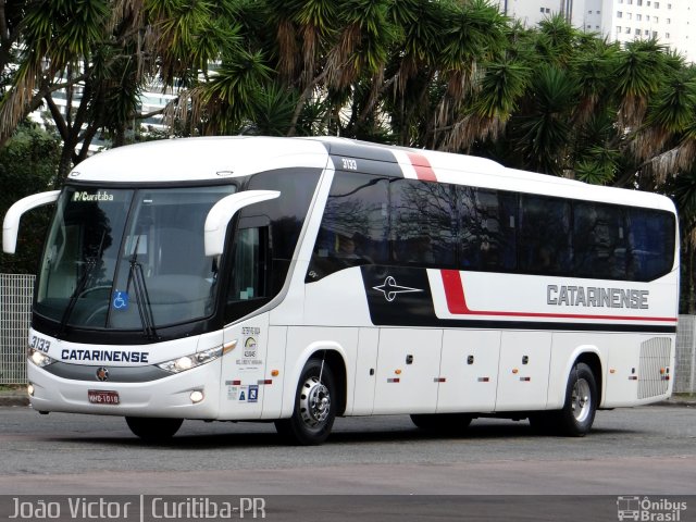 Auto Viação Catarinense 3133 na cidade de Curitiba, Paraná, Brasil, por João Victor. ID da foto: 5125714.