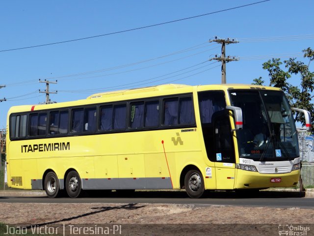 Viação Itapemirim 9011 na cidade de Teresina, Piauí, Brasil, por João Victor. ID da foto: 5125782.