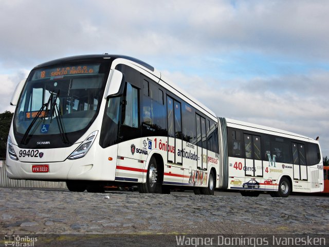 Viação Santo Ângelo 99402 na cidade de Colombo, Paraná, Brasil, por Wagner Domingos Ivanesken. Número da foto: #5127393.