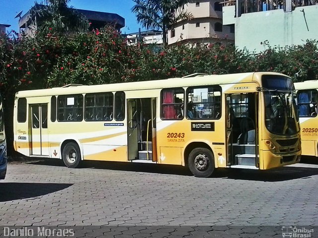 Santa Zita Transportes Coletivos 20243 na cidade de Cariacica, Espírito Santo, Brasil, por Danilo Moraes. ID da foto: 5127836.