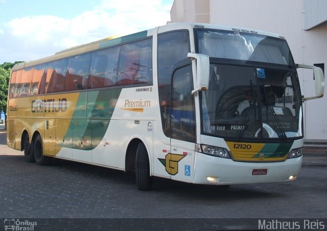 Empresa Gontijo de Transportes 12120 na cidade de Porangatu, Goiás, Brasil, por Matheus  Reis. ID da foto: 5128337.