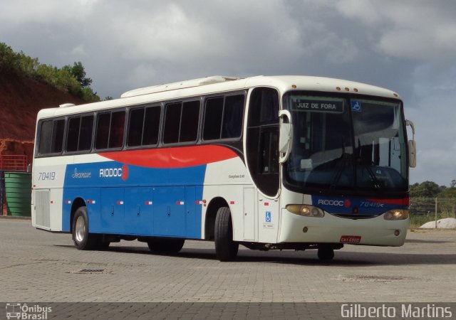Viação Riodoce 70419 na cidade de Guarapari, Espírito Santo, Brasil, por Gilberto Martins. Número da foto: #5128401.