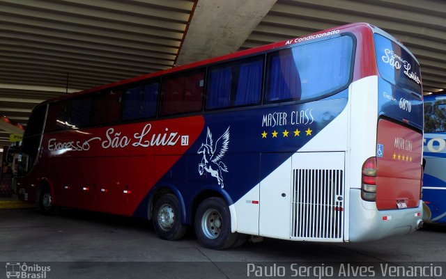 Expresso São Luiz 6870 na cidade de Cuiabá, Mato Grosso, Brasil, por Paulo Sergio Alves Venancio. Número da foto: #5127358.