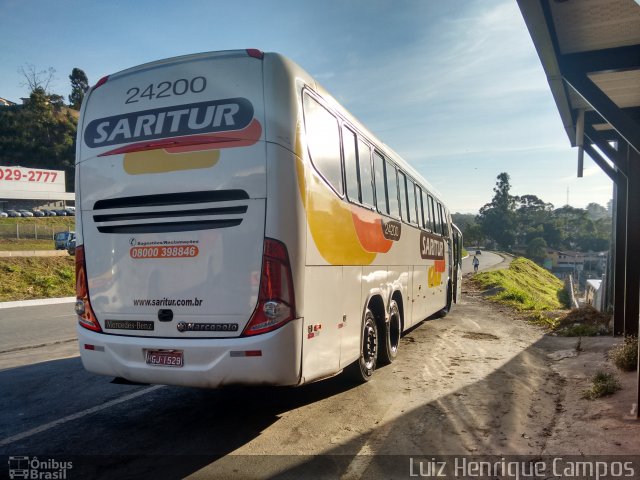 Saritur - Santa Rita Transporte Urbano e Rodoviário 24200 na cidade de Belo Horizonte, Minas Gerais, Brasil, por Luiz Henrique Campos. Número da foto: #5127056.