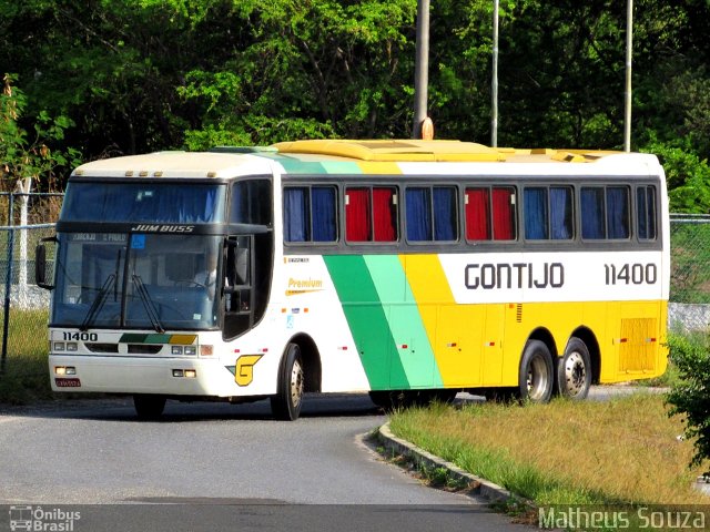 Empresa Gontijo de Transportes 11400 na cidade de Aracaju, Sergipe, Brasil, por Matheus Souza. ID da foto: 5130483.