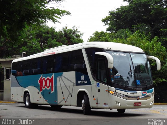 Auto Viação 1001 RJ 108.260 na cidade de São Paulo, São Paulo, Brasil, por Altair Júnior. ID da foto: 5131787.