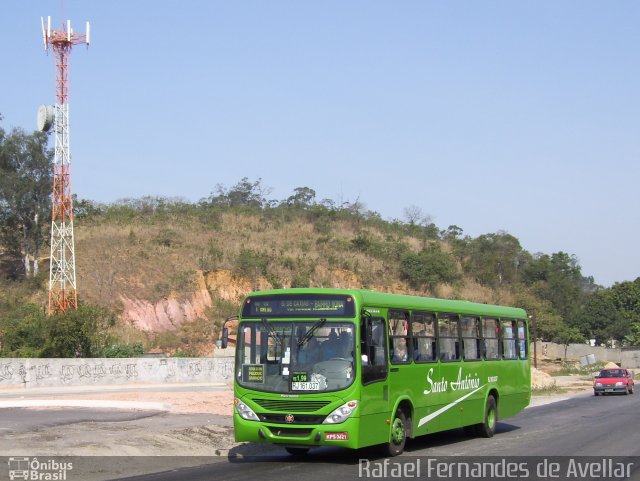 Transportes Santo Antônio RJ 161.037 na cidade de Duque de Caxias, Rio de Janeiro, Brasil, por Rafael Fernandes de Avellar. ID da foto: 5130688.