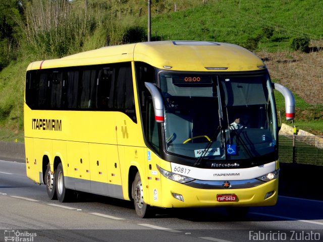 Viação Itapemirim 60817 na cidade de Arujá, São Paulo, Brasil, por Fabricio Zulato. ID da foto: 5131317.