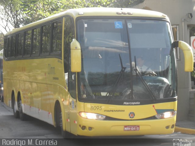 Viação Itapemirim 8095 na cidade de São Paulo, São Paulo, Brasil, por Jonathan  Aguiar Correa. ID da foto: 5132843.