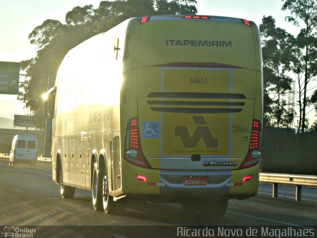 Viação Itapemirim 60651 na cidade de Guarulhos, São Paulo, Brasil, por Ricardo Novo de Magalhaes. ID da foto: 5132261.