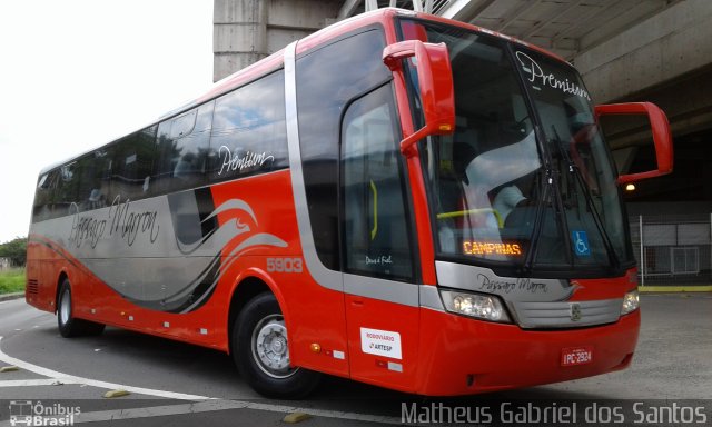 Empresa de Ônibus Pássaro Marron 5903 na cidade de Campinas, São Paulo, Brasil, por Matheus Gabriel dos Santos. Número da foto: #5132642.