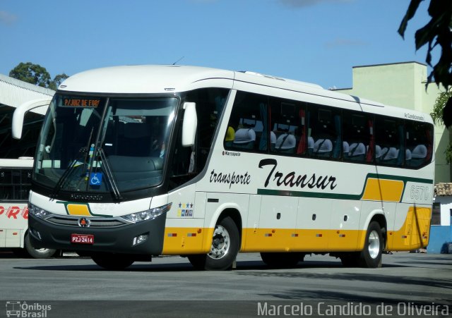 Transur - Transporte Rodoviário Mansur 6570 na cidade de São João del Rei, Minas Gerais, Brasil, por Marcelo Candido de Oliveira. Número da foto: #5130883.