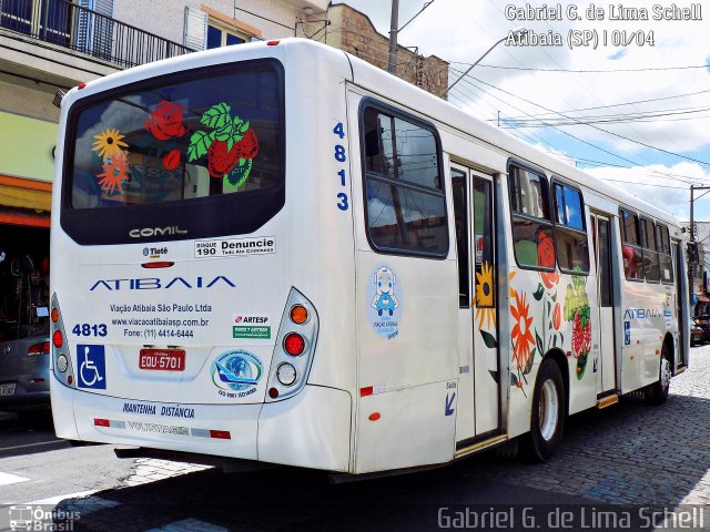 Viação Atibaia São Paulo 4813 na cidade de Atibaia, São Paulo, Brasil, por Gabriel Giacomin de Lima. Número da foto: #5131113.