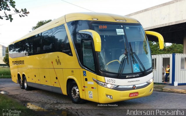 Viação Itapemirim 60753 na cidade de Campos dos Goytacazes, Rio de Janeiro, Brasil, por Anderson Pessanha. ID da foto: 5131430.