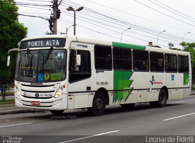 Viação Pinheiral RJ 189.006 na cidade de Volta Redonda, Rio de Janeiro, Brasil, por Leonardo Fidelli. Número da foto: #5135430.