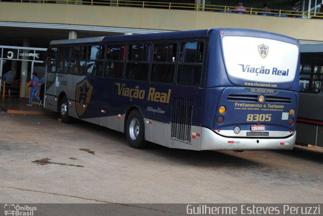 Viação Real 8305 na cidade de Campo Mourão, Paraná, Brasil, por Guilherme Esteves Peruzzi. Número da foto: #5133722.