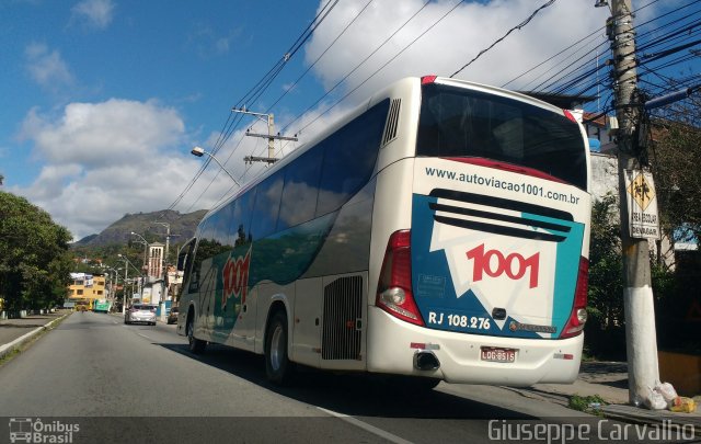 Auto Viação 1001 RJ 108.276 na cidade de Nova Friburgo, Rio de Janeiro, Brasil, por Giuseppe Carvalho. ID da foto: 5134852.