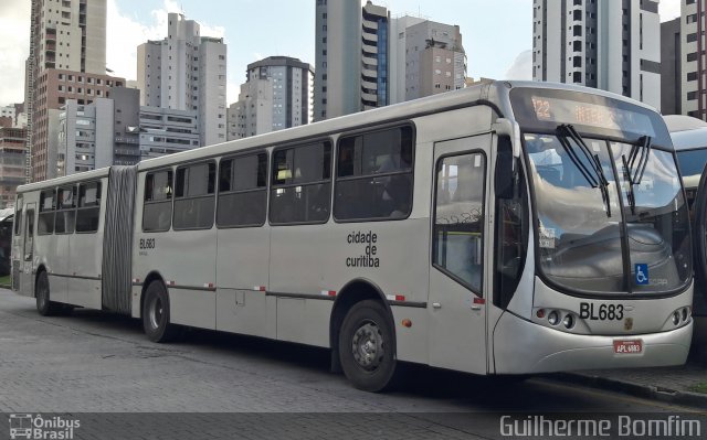 Transporte Coletivo Glória BL683 na cidade de Curitiba, Paraná, Brasil, por Guilherme Bomfim. Número da foto: #5133414.