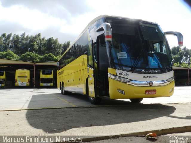 Viação Itapemirim 60559 na cidade de Cariacica, Espírito Santo, Brasil, por Marcos Pinnheiro Meneses. Número da foto: #5134911.