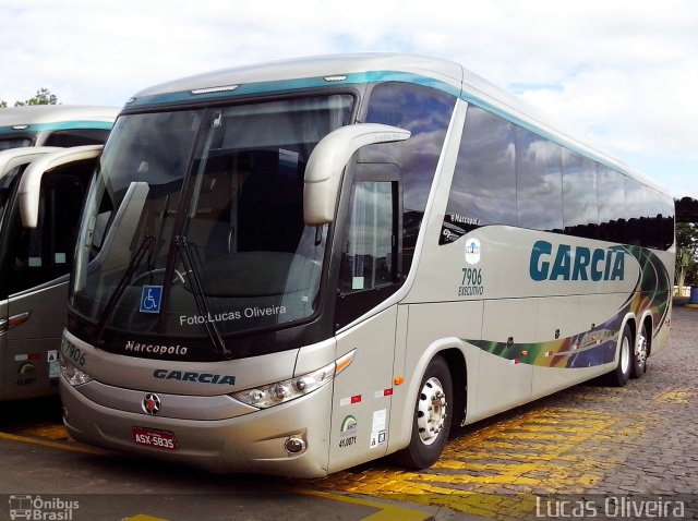 Viação Garcia 7906 na cidade de Londrina, Paraná, Brasil, por Lucas Oliveira . Número da foto: #5134002.