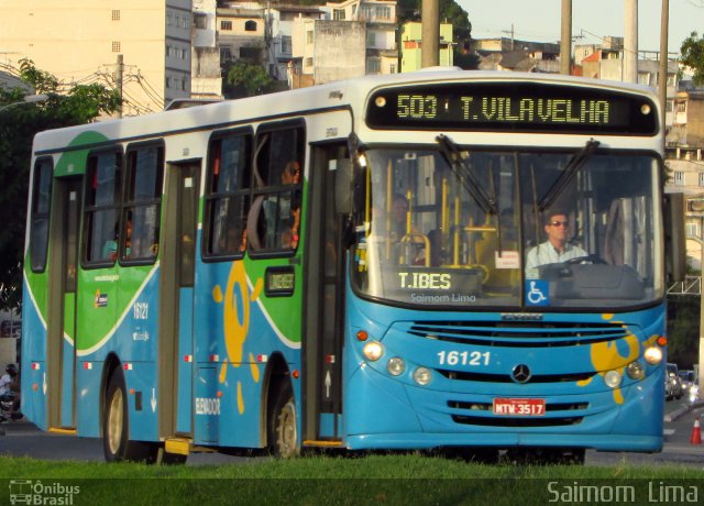 Expresso Santa Paula 16121 na cidade de Vitória, Espírito Santo, Brasil, por Saimom  Lima. ID da foto: 5096150.